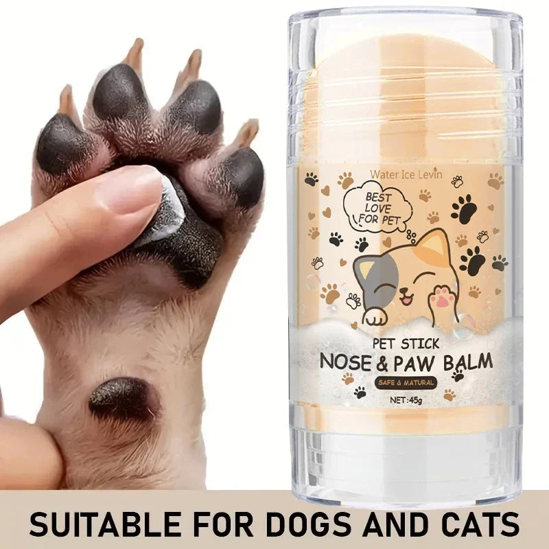 45g Dog Nose & Paw Balm - Moisturizing Paw Protector & Cracked Paw Repair Cream for Cats and Dogs