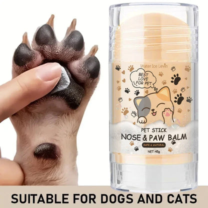 45g Dog Nose & Paw Balm - Moisturizing Paw Protector & Cracked Paw Repair Cream for Cats and Dogs