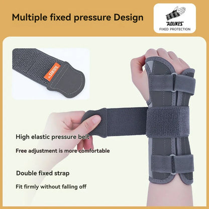 AOLIKES Wrist Brace Splint – Night Support for Carpal Tunnel & Pain Relief