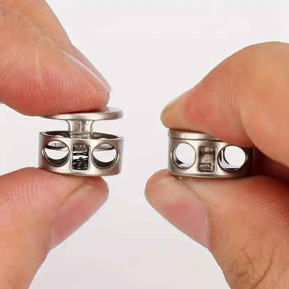 6-Pack No-Tie Shoelace Locks – Spring-Loaded Easy Install Fasteners for Athletic & Casual Shoes, Secure Elastic Lace System