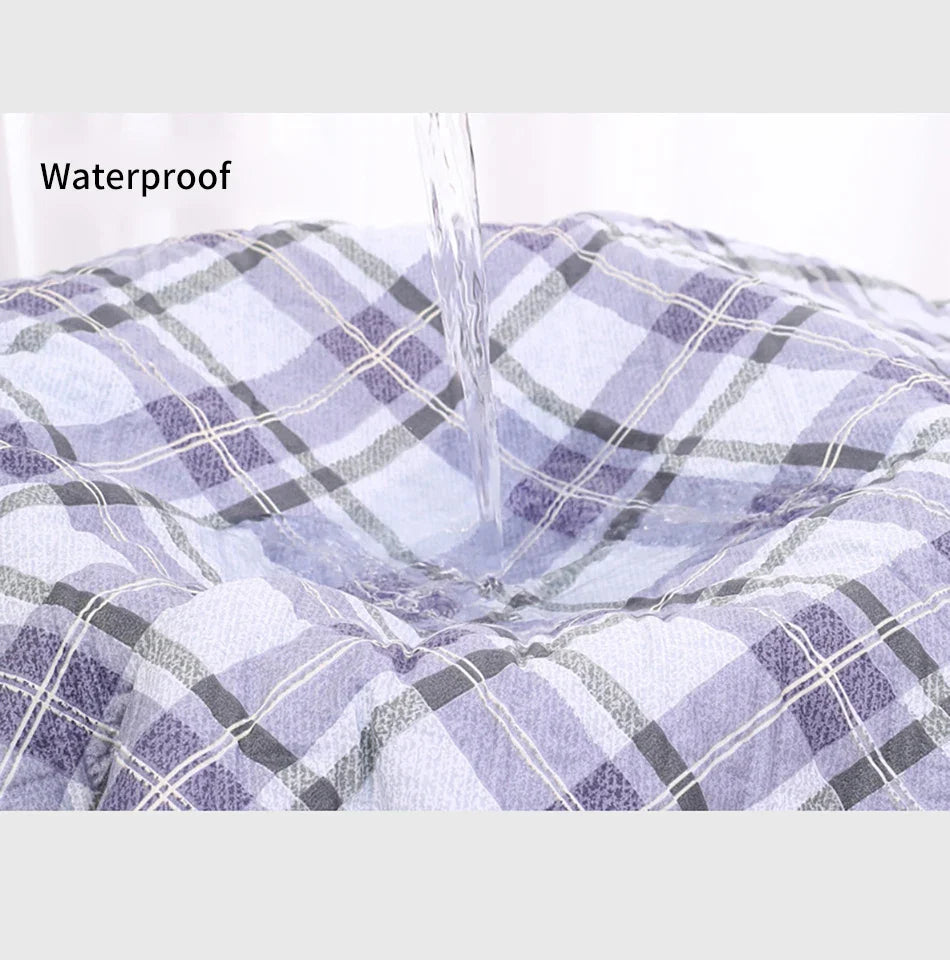 80x120cm 4-Layer Cartoon Dino Diaper Changing Mat – Waterproof Washable Pad for Baby Care & Menstrual Use