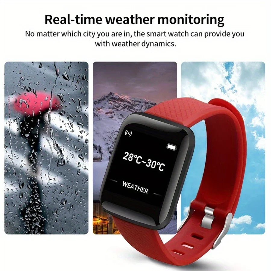 Smartwatch Fashion Sports Bracelet for Women & Men, Multi-Function USB Charging, Compatible with Xiaomi & Huawei