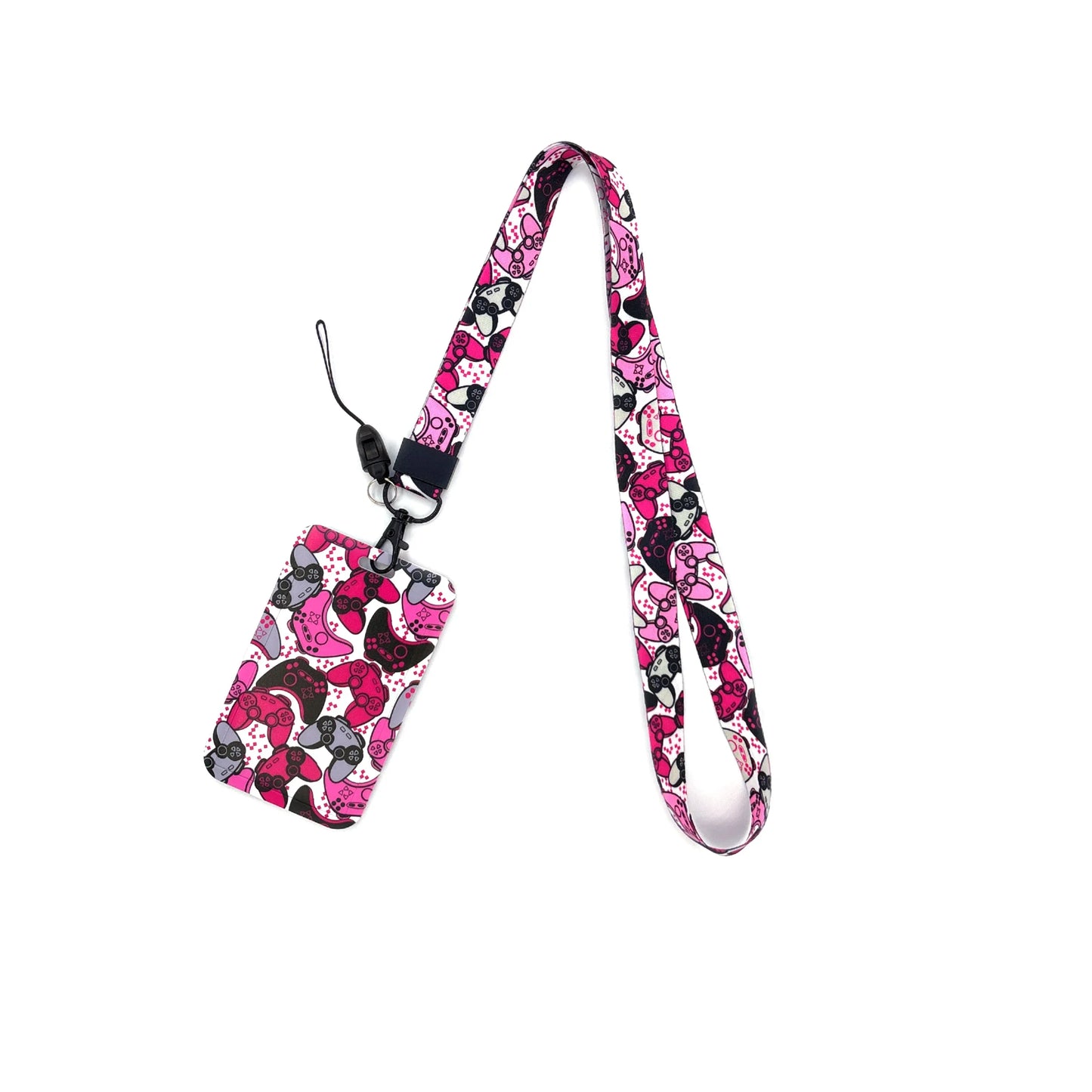 Gamer ID Card Holder Lanyard — Cool Credential Neck Strap & Badge Keychain for Men & Women