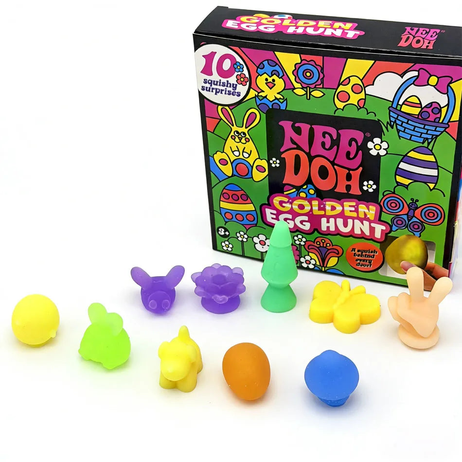 2026 Nee-Doh Golden Egg Blind Box Toy – Squishy Surprise Stress Relief Squeeze Toy for Kids Easter Party Gift