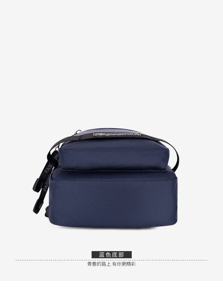 Men’s Chest Bag – Large Capacity Lightweight Nylon Crossbody Shoulder Backpack for Travel, Korean Style