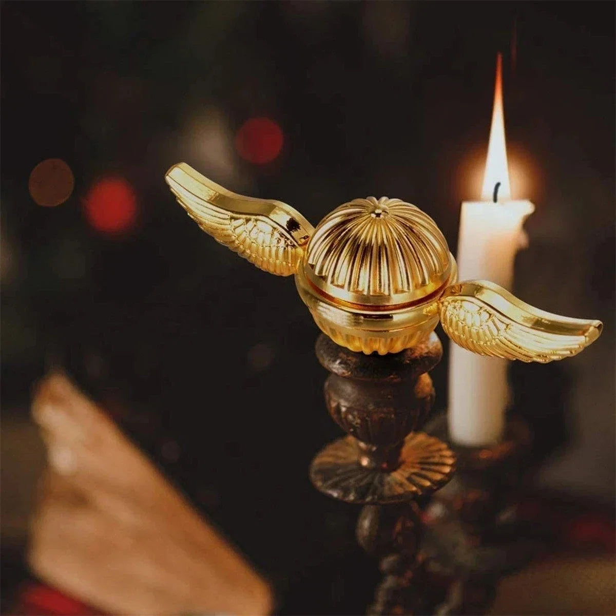 Golden Snitch Cupid Fidget Spinner - Metal Angel Wings Antistress Hand Spinner Toy for Kids & Gifts