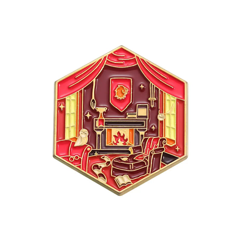 Geometric Color Film & TV Badge – Creative Magic School Room Brooch Accessory