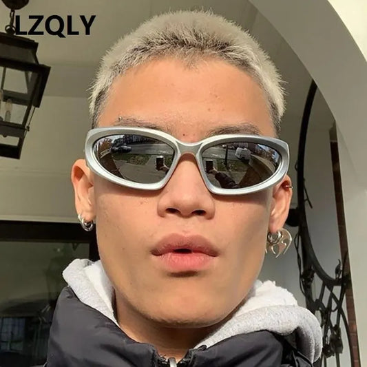 Y2K Punk Sports Sunglasses: Luxury Brand Designer Vintage Shades for Men & Women - UV400 Goggle Eyewear