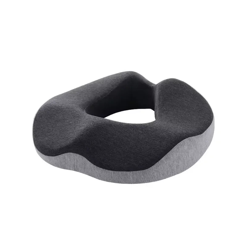 Ergonomic Memory Foam Donut Seat Cushion — Office & Home Comfort Pillow for Tailbone Pain, Hemorrhoids, Sciatica, Bed Sores
