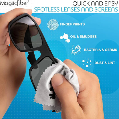 MagiicFiber Microfiber Cleaning Cloths (2-Pack) – Premium for Phones, Glasses, Lenses & Screens