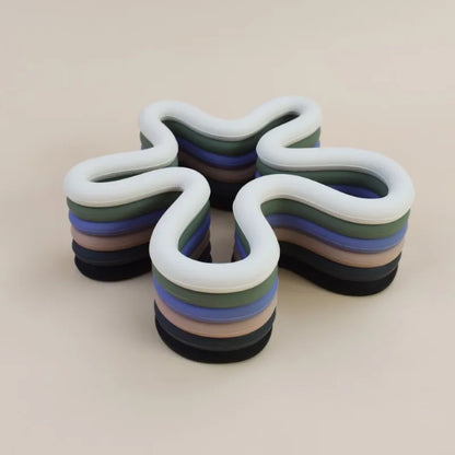 Geometric Heat Resistant Silicone Mat - Drink Cup Coasters, Non-Slip Pot Holder, Table Placemat - Kitchen Accessories Coasters Pads