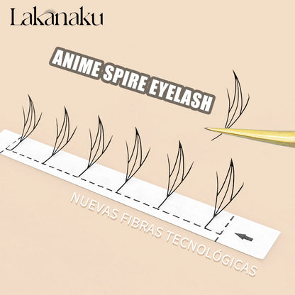 Premium Mink Eyelash Extensions by LAKANAKU — Cashmere Feather Individual Lashes C/CC/D Curl