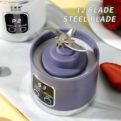 2025 Mini Electric Ice Crusher & Juicer – Household 450ML Juicer with Powerful Motor and Digital Display