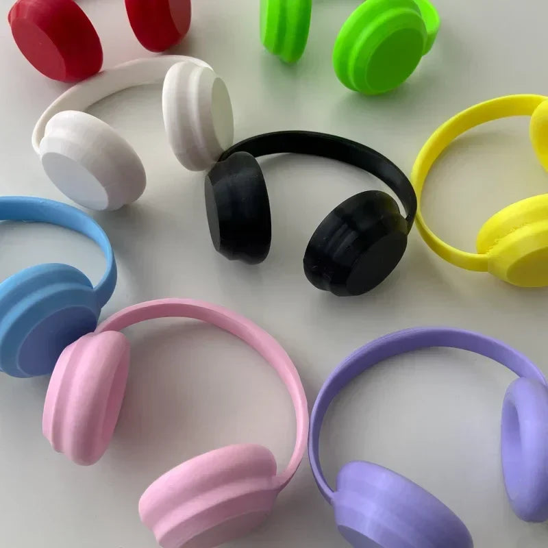 Labubu Doll Accessories — 17cm Fashion & 10cm Cotton Doll Macaron Color Earphones for Labubu Dolls