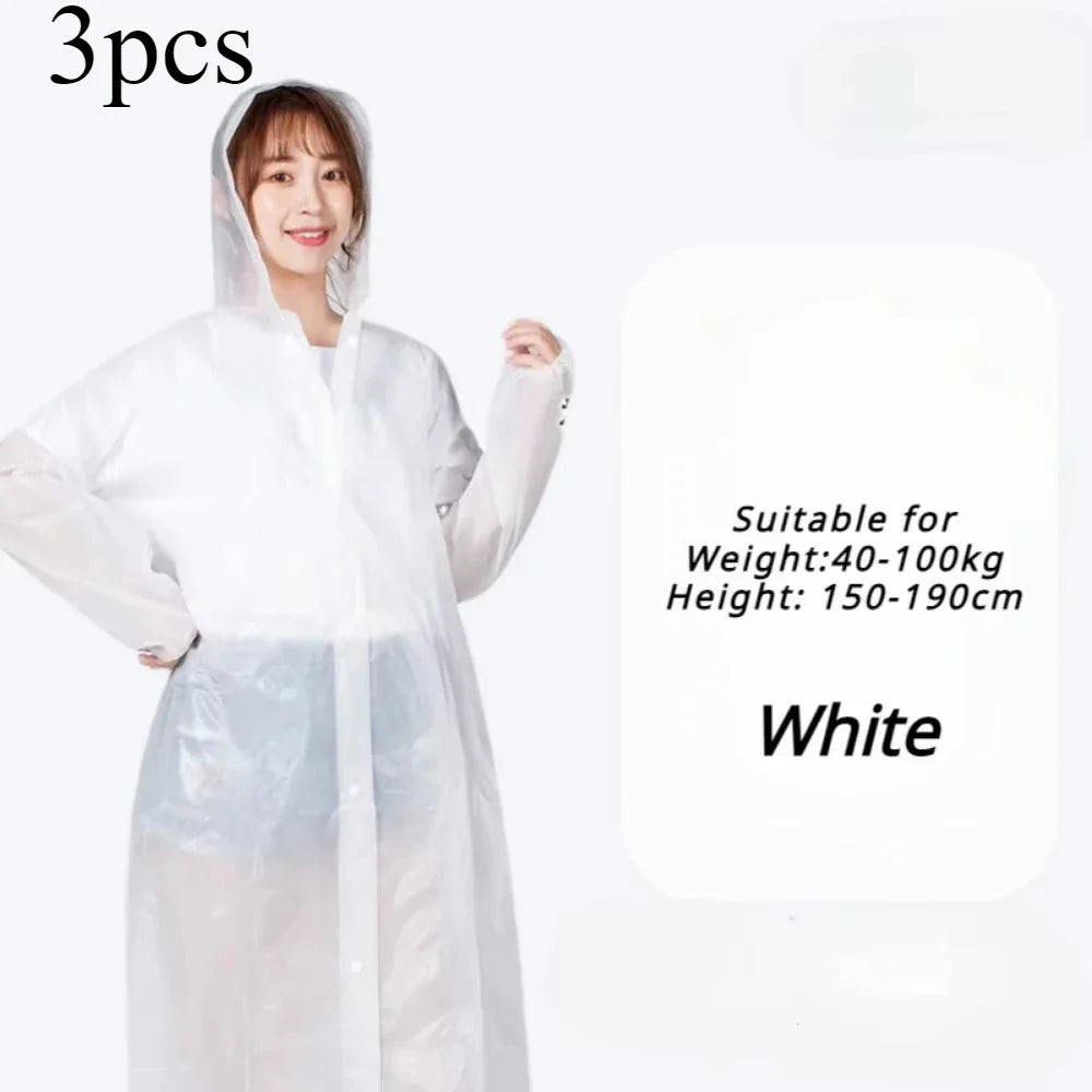 Waterproof Adult Raincoat – Lightweight, Portable, Reusable Poncho for Travel, Outdoor & Fashion Rainwear