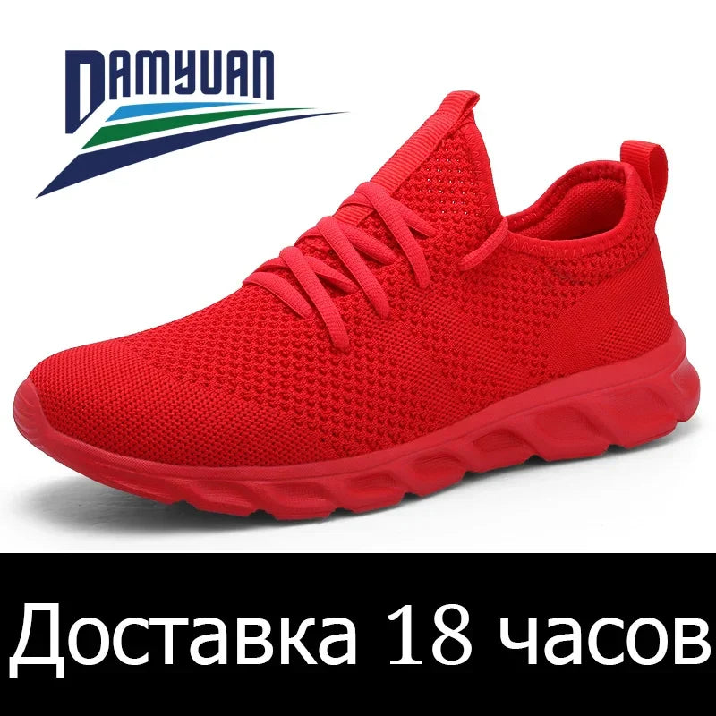 Men's Light Running Shoes – Comfortable, Breathable, Anti-Skid & Wear-Resistant Sneakers for Jogging & Sports
