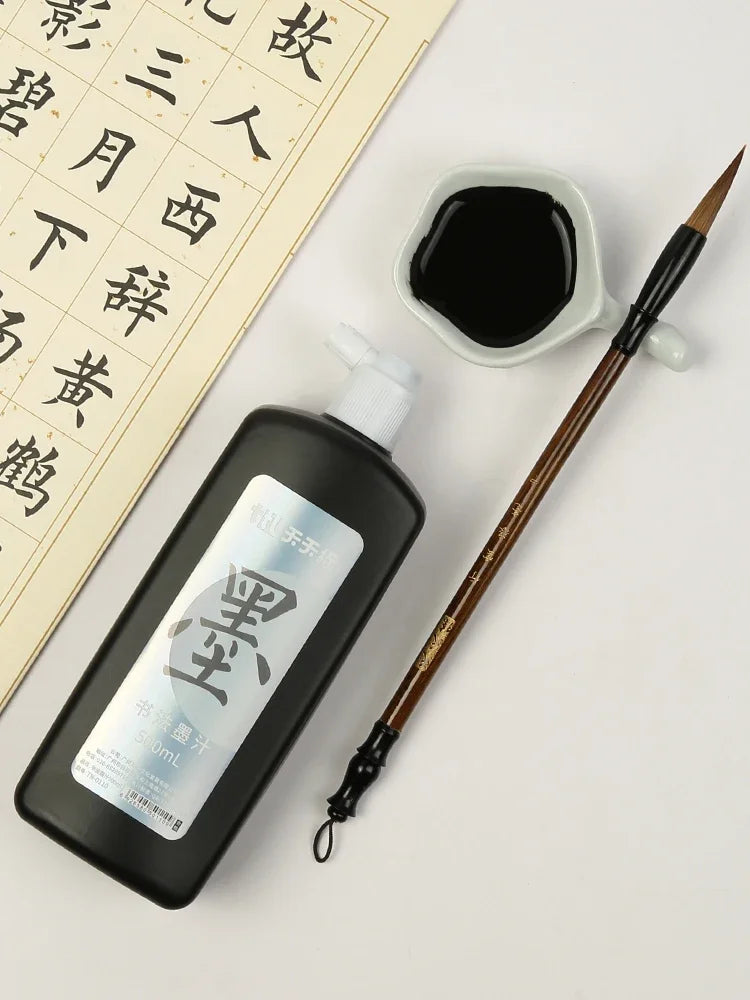 Sumi Liquid Ink 50ml/100ml/250ml – Professional Traditional Chinese Calligraphy & Brush Painting Ink