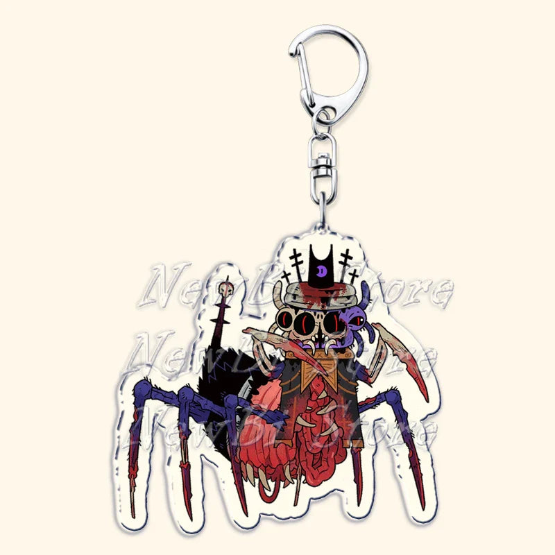 Funny Dark Video Game Sheep Keychain – Cute Lamb & Goat Bag Accessory Gamer Gift