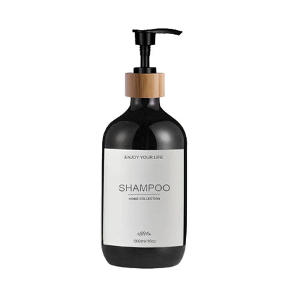 Kitchen Sink Soap Dispenser Bottle with Waterproof Labels – Refillable Dish Pump for Countertop