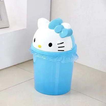New Sanrio Hello Kitty Kawaii Dustbin – Trash Can for Living Room, Bedroom & Toilet