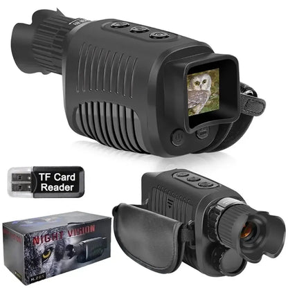 1080P HD Monocular Night Vision Scope – 5X Zoom Infrared Hunting Telescope, 300m Range in Full Darkness