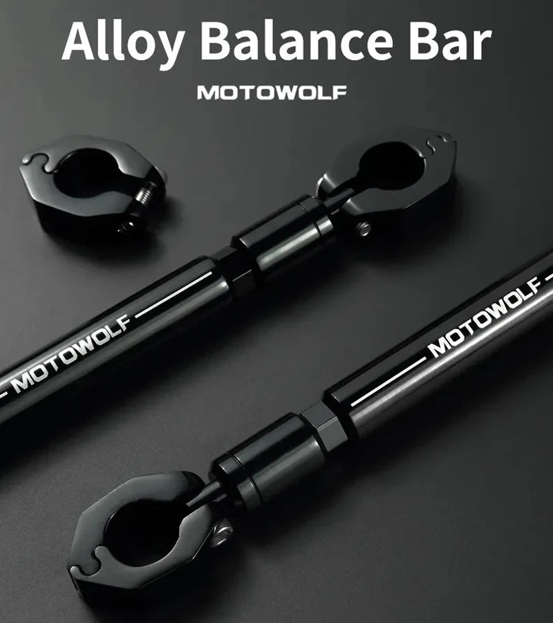 22mm CNC Aluminum Motorcycle & Scooter Crossbar – Reinforced Mount Bracket for Phone, GPS, Spotlight & Headlights