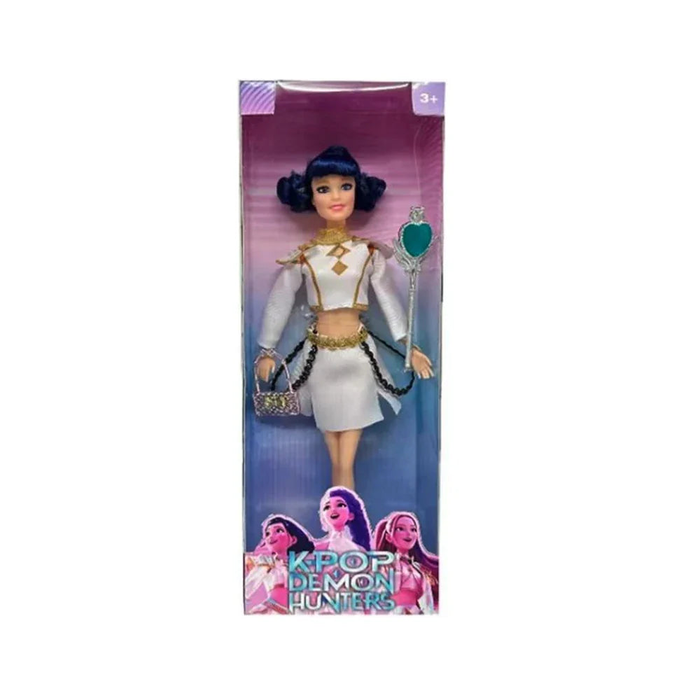 NEW KPop Demon Hunters Doll Toy — Rumi Mira Zoey Action Figure, Princess Baby Girl DIY Plastic Toy for Girls
