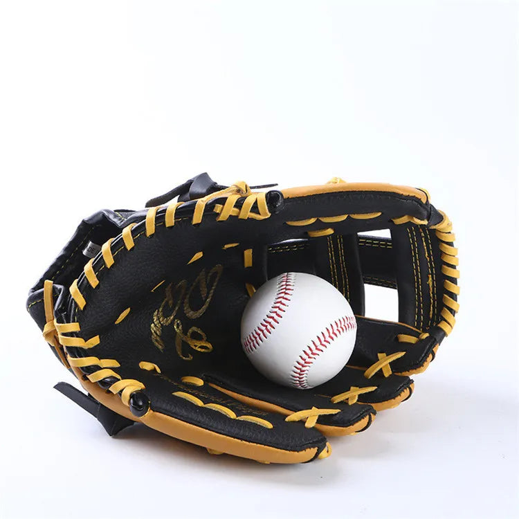 Professional Genuine Leather Baseball Gloves – 11.5/12.5 Inch Mitt for Youth & Adult Softball Training