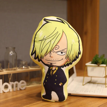 One Piece Anime Pillow – Luffy, Zoro, Sanji, Chopper & Usopp Stuffed Cartoon Cushion Toy, Perfect Birthday Gift