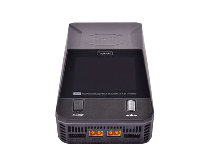 ToolkitRC Q6AC Charger AC 400W/DC 1000W 4-Channel with 65W USB & 15W Wireless Charging for LiPo NiMH PB Batteries