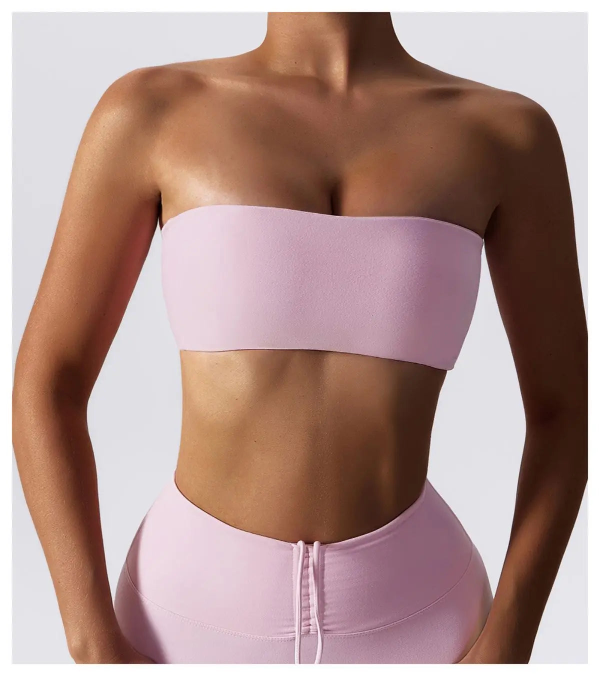 Women’s Strapless Sports Bra — Quick-Dry Yoga & Gym Tube Top | Fitness Chest Wrap Workout Bra
