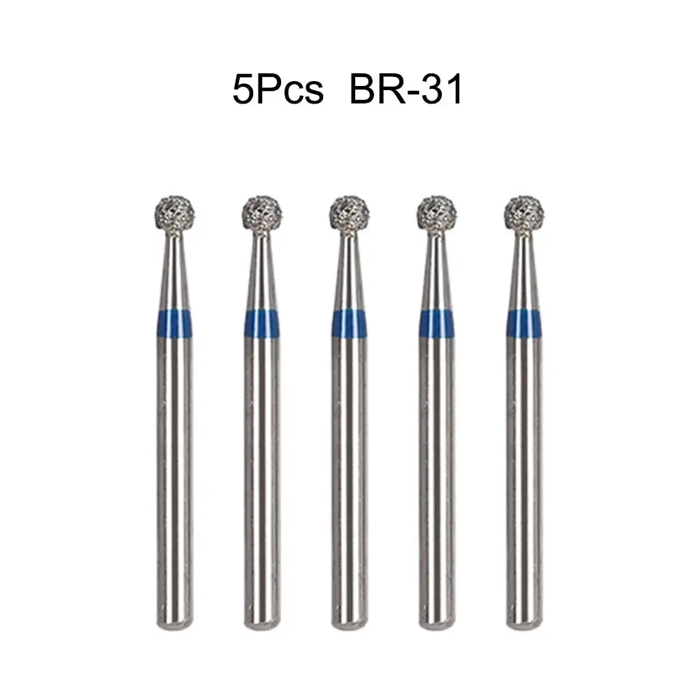 5pcs Dental Diamond Burs Drill FG 1.6mm – High-Speed Handpiece Burs for Polishing & Whitening