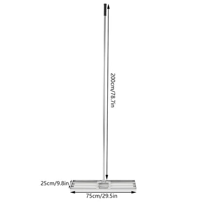 Professional Adjustable Lawn Rake – 50-180cm Handle, 180° Rotating Soil & Grass Leveling Tool for Perfect Turf 🌿