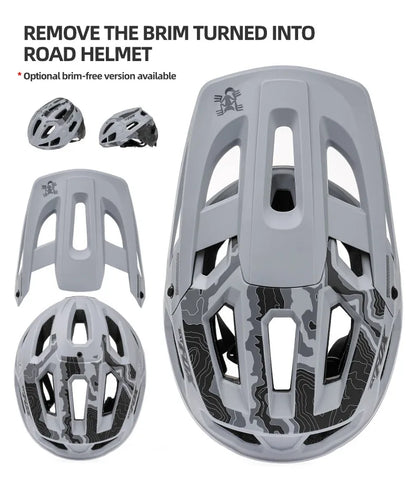 BATFOX Matte Black MTB Bike Helmet – Men's Mountain Bike Cycling Helmet Casco Ciclismo