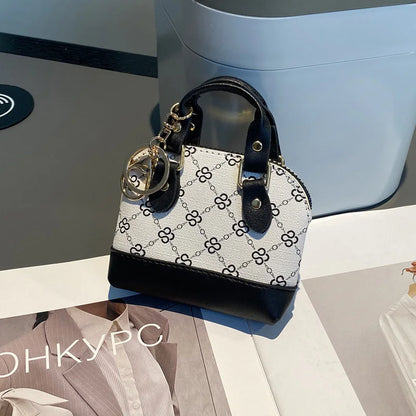 Printed Mini Chain Handbag – Handheld Diagonal Small Bag for AirPods 2/3/4/Pro, Headphones, Coins, and Small Items