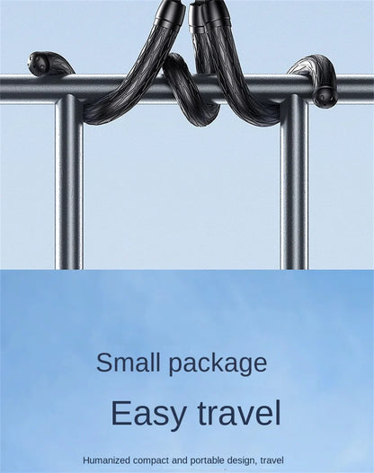 BSLIUFANG 2025 Flexible Octopus Tripod – 2-in-1 Phone & Camera Tripod with Side Cold Shoe & 1/4'' Screw for DSLR, Smartphone