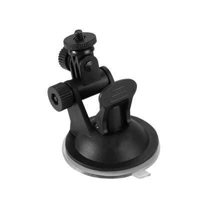 Suction Cup Car Mount with Tripod Adapter — Phone & GoPro Holder for Action Cameras