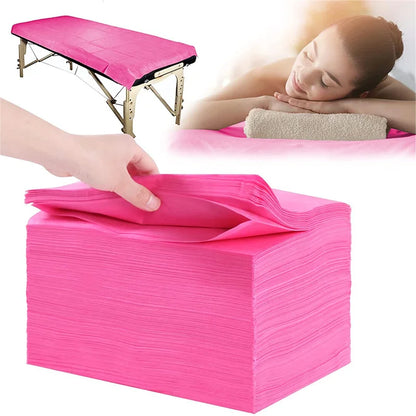 20PCS Disposable Spa Bed Sheets — Waterproof Foldable Massage Table Covers for Salon