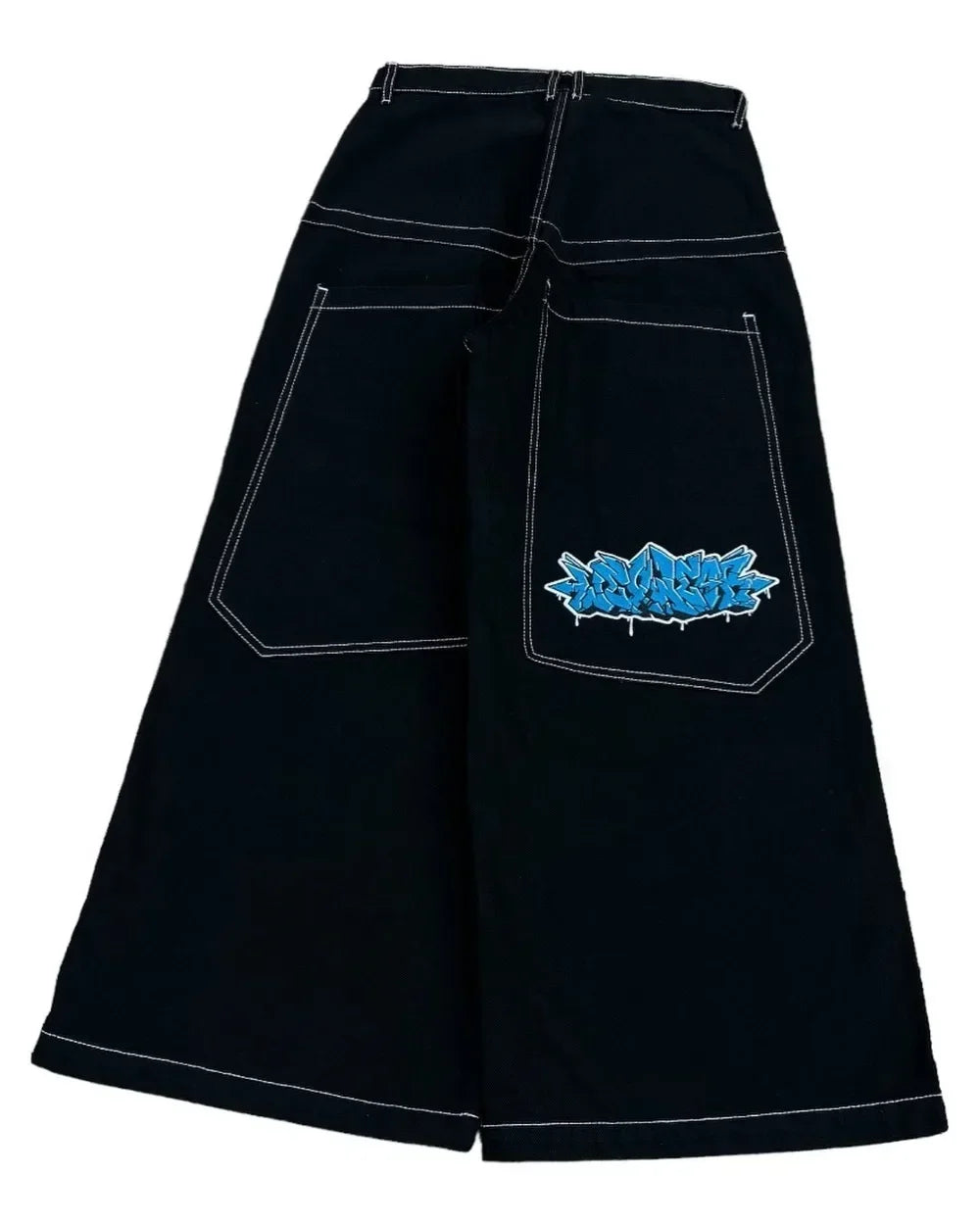 Y2K Baggy Jeans for Men & Women – 2000s Vintage Embroidered High-Quality Hip Hop Wide Leg Streetwear