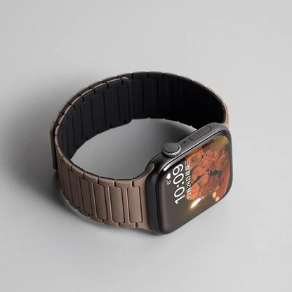 Magnetic Silicone Strap for Apple Watch — Fits Ultra 2 & Series 11–3 (40–49mm)