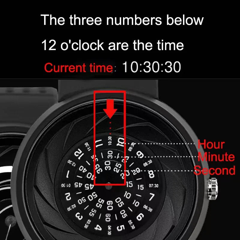 2023 Enmex Men’s Creative Industrial Quartz Watch — Digital Design Light Sports Fashion Wristwatch