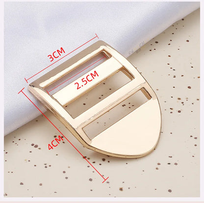 2.5cm Zinc Alloy Adjustable Buckle – Thick Metal Strap Accessory for Knapsacks & Instruments