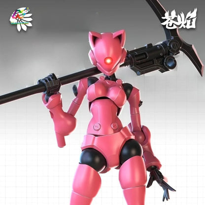 Swift Female Mutant Action Figure - 3.75 Inch Highly Articulated DIY Assembly Collectible