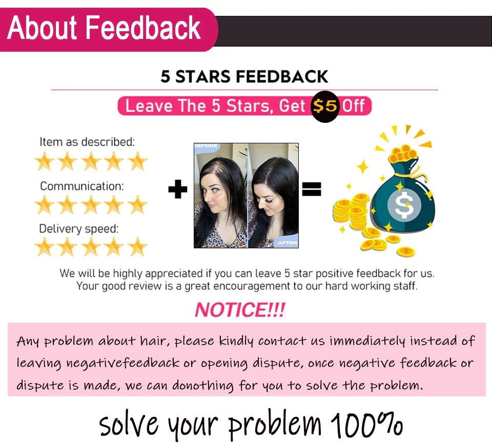 Dazzeal Human Hair Topper – 100% Real Straight Hair, Lace Base, Clip-In with Bangs, 10x12cm, 360° Coverage