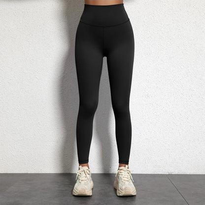 Women's High Waist Yoga Leggings - Solid Color 25" Soft Stretch Gym Training Pants Plus Size Athletic Sportswear