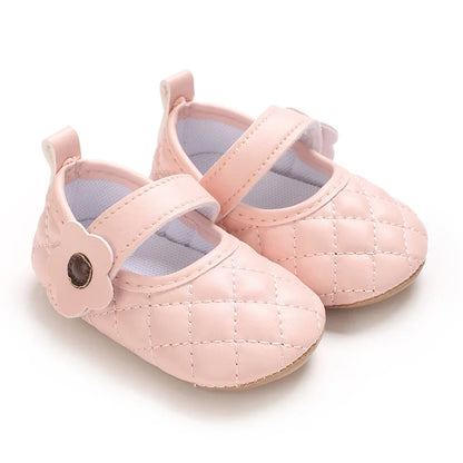 Baby Girl Princess Pre-Walker Shoes - Breathable Flower Bow Soft Sole Casual Sports Footwear 0–1 Year