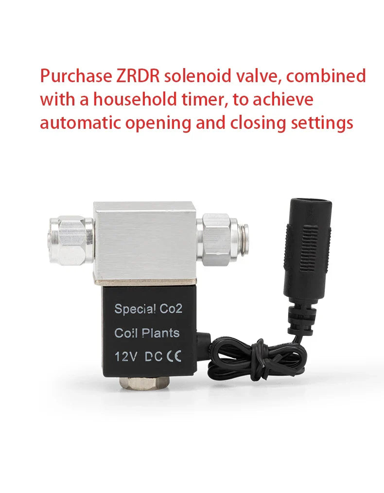Aquarium DIY CO2 Generator Kit – Stainless Steel CO2 Cylinder & Carbon Dioxide Reactor System for Plants & Fish Tanks