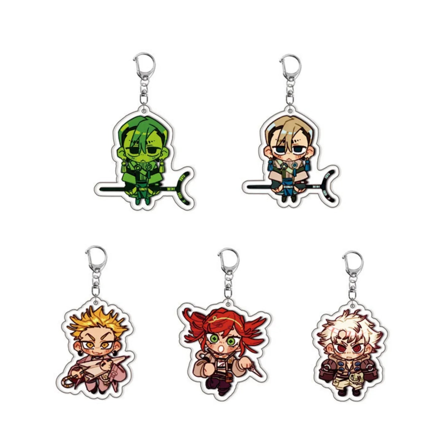 GACHIAKUTA Anime Acrylic Keychain - Zanka, Rudo & Enjin Backpack Pendant Keyring Fan Gift