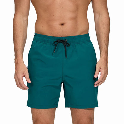 Men’s Summer Swim Shorts – Escatch Breathable Sport Board Shorts with Elastic Waist, Mesh Liner & Pockets Swimwear Beach Bermudas