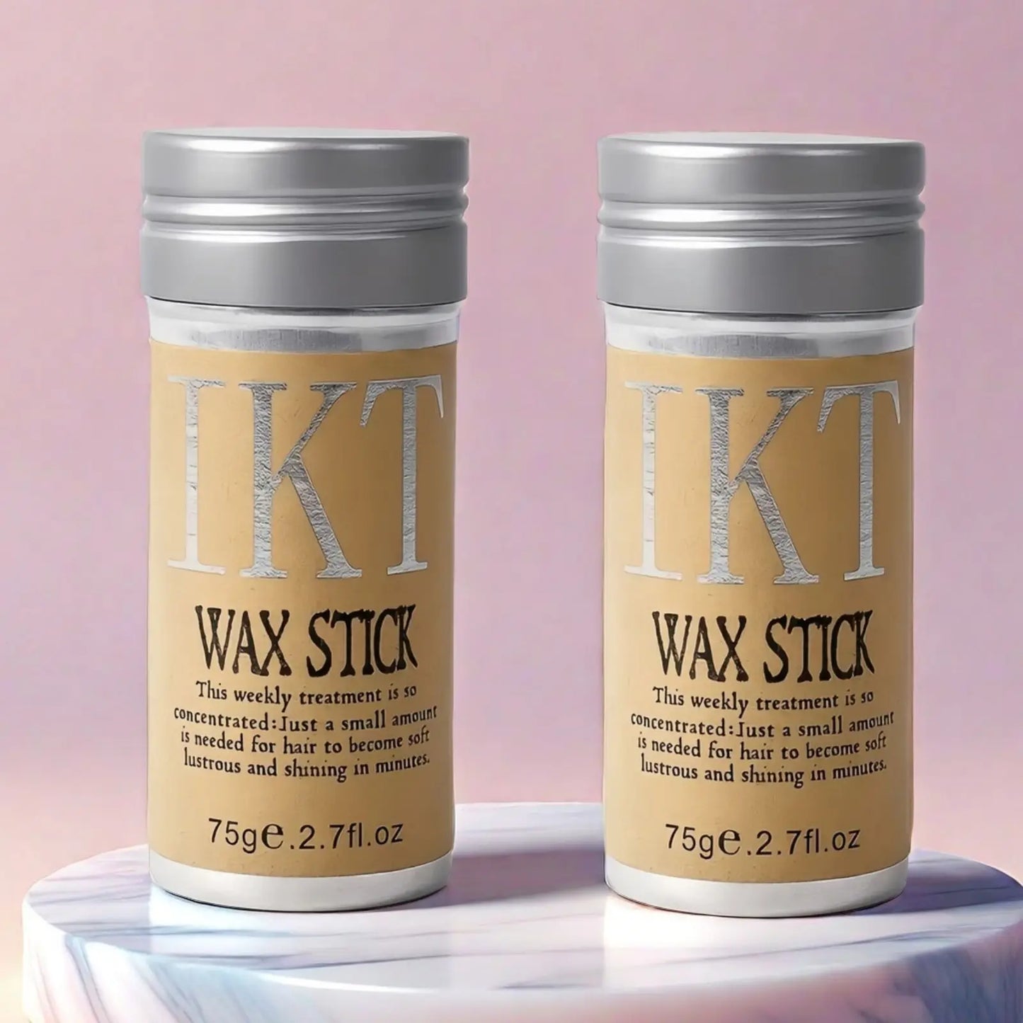 Hair Wax Stick for Kids & Women – Slick Back Gel Pomade with Brush for Toddler Flyaways & Wig Styling